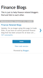 Mobile Screenshot of financeblogs.blogspot.com