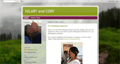 Desktop Screenshot of hilaryandcory.blogspot.com