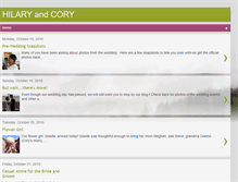 Tablet Screenshot of hilaryandcory.blogspot.com