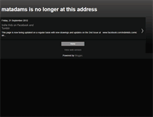 Tablet Screenshot of matadams76.blogspot.com