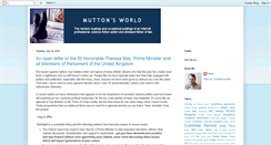 Desktop Screenshot of muttonsworld.blogspot.com