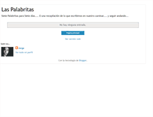 Tablet Screenshot of laspalabritas.blogspot.com