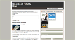 Desktop Screenshot of luckyidea.blogspot.com