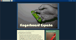 Desktop Screenshot of fingerboard-spain.blogspot.com
