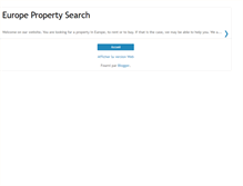 Tablet Screenshot of europe-property-search.blogspot.com