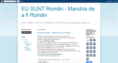 Desktop Screenshot of eusuntroman.blogspot.com