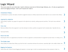 Tablet Screenshot of logicwizard.blogspot.com