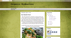 Desktop Screenshot of organicendeavors.blogspot.com