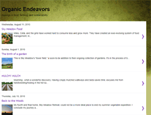 Tablet Screenshot of organicendeavors.blogspot.com