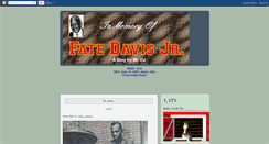 Desktop Screenshot of mredfatedavis.blogspot.com