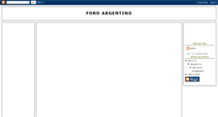 Desktop Screenshot of foro-argentino.blogspot.com