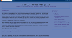 Desktop Screenshot of dollshousewebquest.blogspot.com