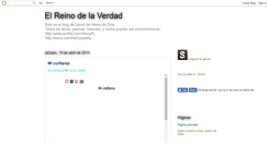 Desktop Screenshot of elreinodelaverdad.blogspot.com