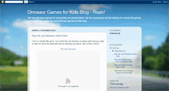 Desktop Screenshot of dinosaur-games-kids.blogspot.com