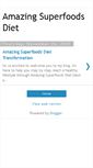 Mobile Screenshot of amazingsuperfoodsdiet.blogspot.com