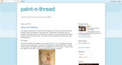 Desktop Screenshot of paintnthread.blogspot.com