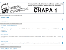 Tablet Screenshot of apenascomecamosunb.blogspot.com