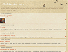 Tablet Screenshot of bulliedatworknetwork.blogspot.com