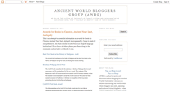 Desktop Screenshot of ancientworldbloggers.blogspot.com