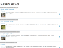 Tablet Screenshot of elciclistasolitario.blogspot.com