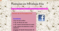 Desktop Screenshot of fantasiasenporcelanafria.blogspot.com