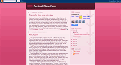 Desktop Screenshot of decimalplacefarm.blogspot.com