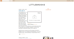 Desktop Screenshot of littlebrooke.blogspot.com