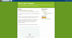 Desktop Screenshot of howtogetapassport.blogspot.com