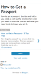 Mobile Screenshot of howtogetapassport.blogspot.com
