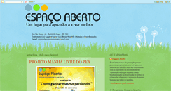 Desktop Screenshot of espacoabertoparaaprender.blogspot.com