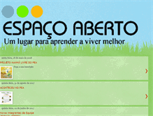 Tablet Screenshot of espacoabertoparaaprender.blogspot.com