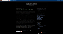 Desktop Screenshot of cloudfabric.blogspot.com
