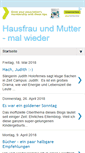 Mobile Screenshot of hausfrau-und-mutter.blogspot.com