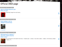 Tablet Screenshot of diedband.blogspot.com