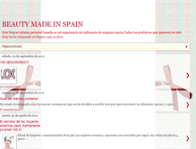 Tablet Screenshot of beautymadeinspain.blogspot.com