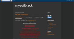 Desktop Screenshot of myevilblack.blogspot.com