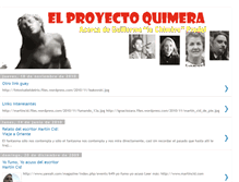 Tablet Screenshot of elproyectoquimera.blogspot.com