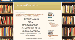 Desktop Screenshot of cristobal-derechocanonico.blogspot.com