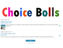 Tablet Screenshot of choiceboll.blogspot.com