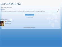 Tablet Screenshot of listadosdelinks.blogspot.com