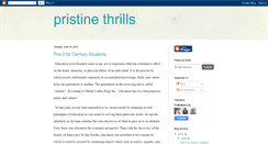 Desktop Screenshot of pristinethrills.blogspot.com