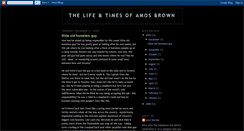 Desktop Screenshot of amosbrownlife.blogspot.com