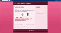 Desktop Screenshot of mbasamplepaper.blogspot.com