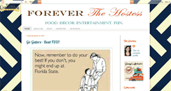 Desktop Screenshot of foreverthehostess.blogspot.com