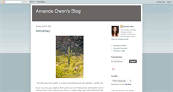 Desktop Screenshot of amandaowen.blogspot.com