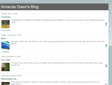 Tablet Screenshot of amandaowen.blogspot.com