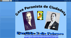 Desktop Screenshot of casaperonistadeciudadela.blogspot.com