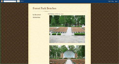 Desktop Screenshot of forestparkbench.blogspot.com