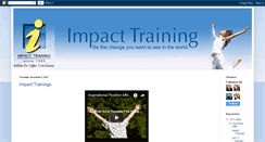 Desktop Screenshot of impacttrainingutah.blogspot.com