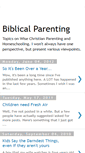 Mobile Screenshot of biblicalparenting.blogspot.com